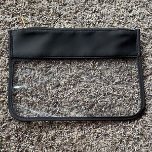 Black and Clear Zippered Pouch